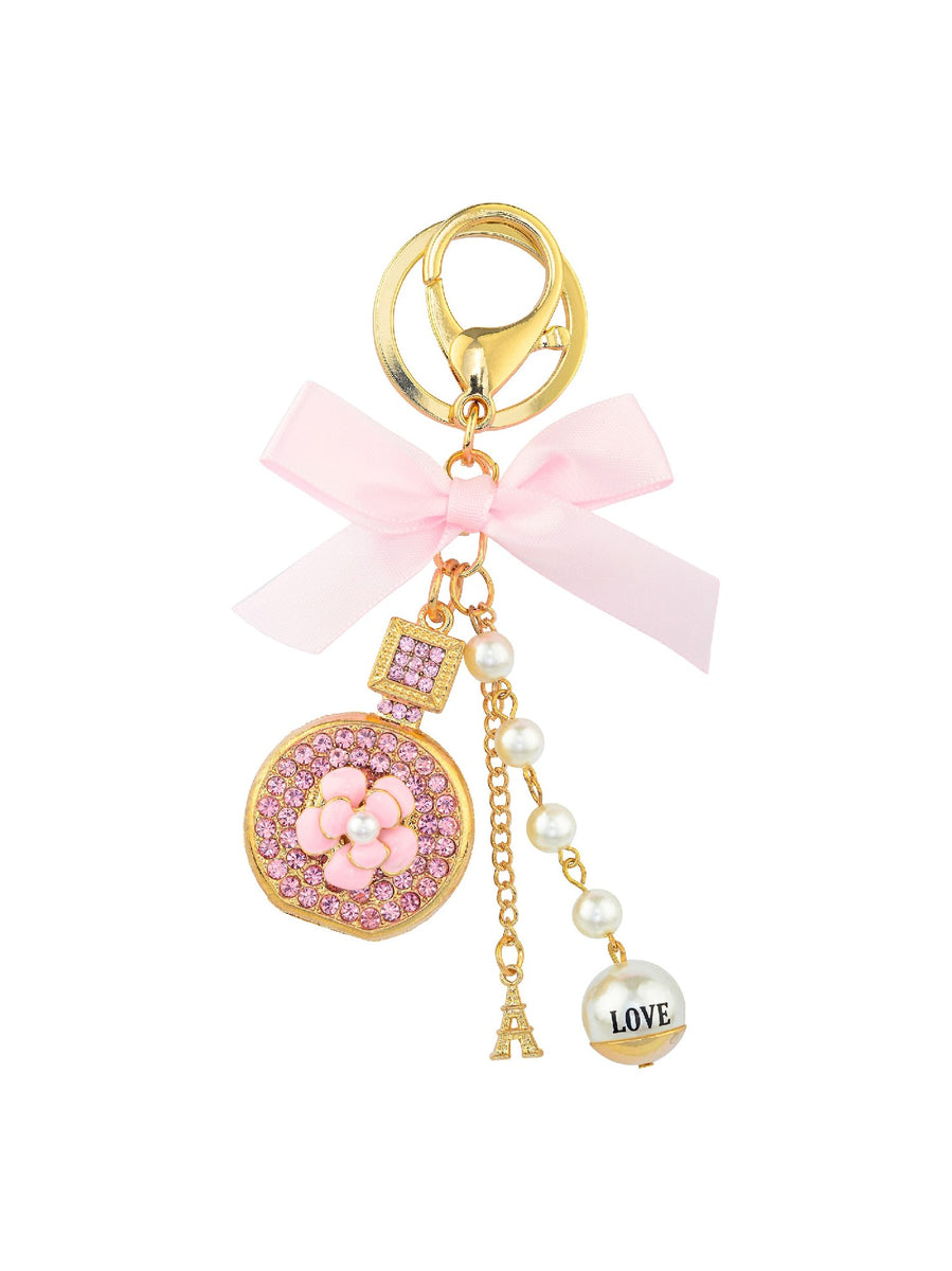 Luxury Key Ring Pink Bottle – Timeless Treasures Gifts & Décor
